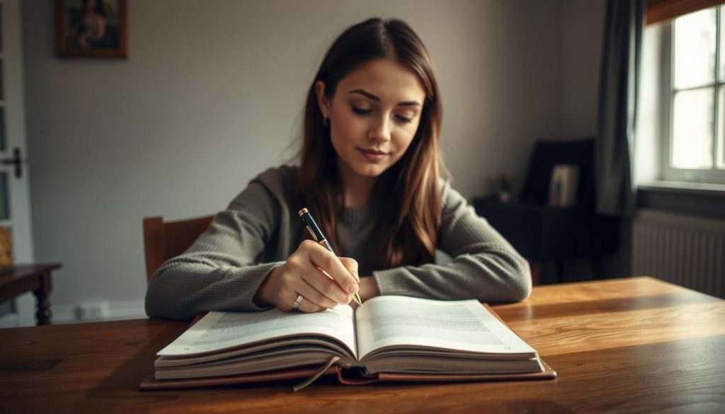 Anne Frank Writing Diary